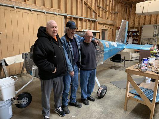 Airplane building for the Silver Eagle Project at Leeside Manor senior day care in Arlington, WA