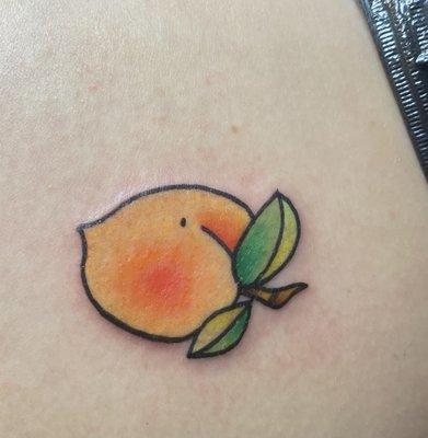 Peach tattoo