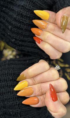 I'm in love with the Fall color  Auburn Nails is the best