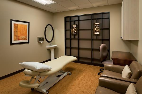 Ahn Clinic Medical Acupuncture treatment rooms are beautifully appointed, relaxing, and soothing.