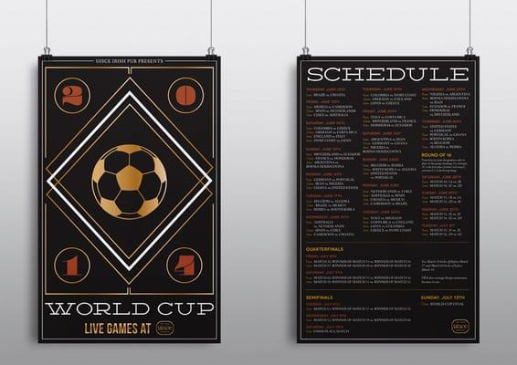 Uisce World Cup Poster Designs