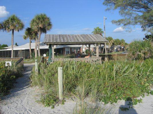 A look back from the Gulf Beach.