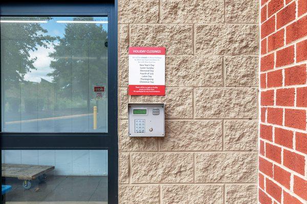 Electronic Keypad Entry at Security Public Storage in Ashburn, VA