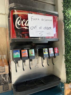 Soda machine .