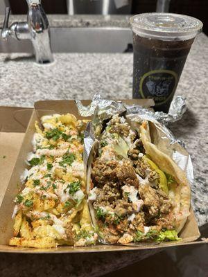 Shawarma Chicken Gyro with Greek Fries