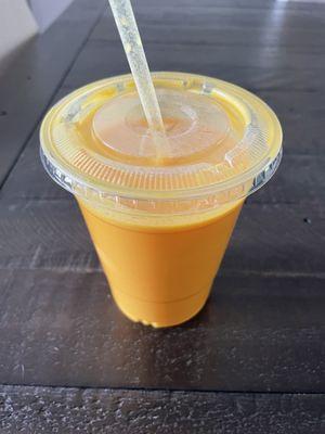 Mango lassi was made perfectly, we put it in the fridge to make it colder and it tasted great.