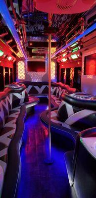 35 passenger Party Bus interior