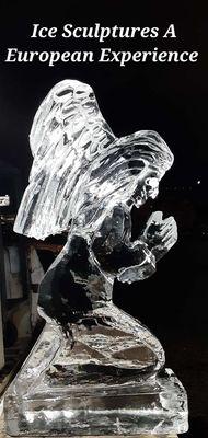 Hi Robert The Iceman, a beautiful praying Angel for Christmas brunch at the Queen Mary in Long Beach