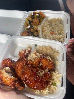 Kung Pao Chicken Spicy Chicken Wings Kung Pao Shrimp Vegetable Fried Rice