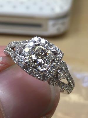 Large selection of diamond halo rings!