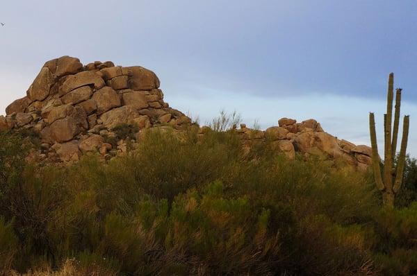 Located just a mile from the famous Scottsdale boulders.