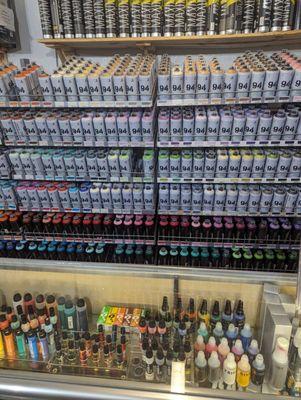 Huge paint selection.