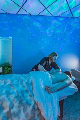 Come and relax in the blue! Out of the Blue Massage Therapy