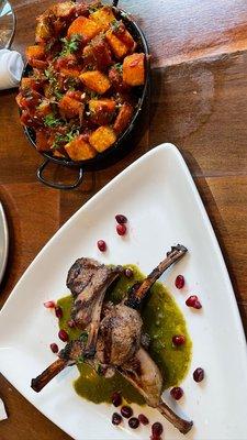 Lamb Chops & Potato & Artichoke Brava