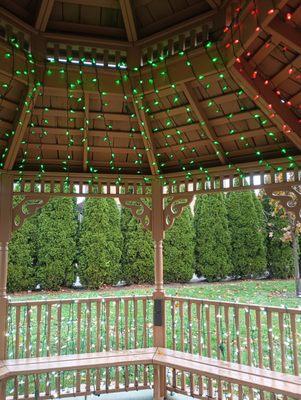 inside the gazebo