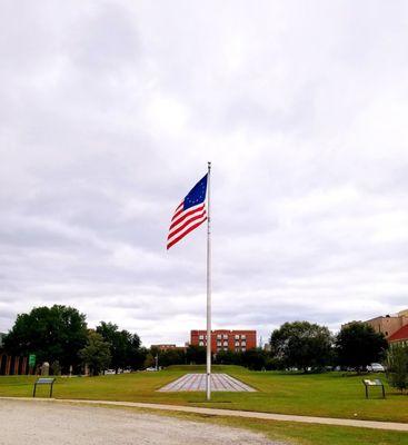 View from parking lot.