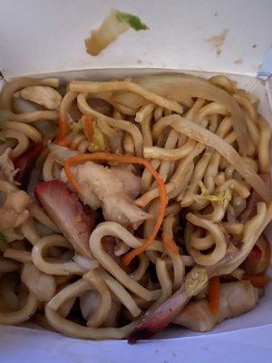 6. House Special Lo Mein. Large portion and a lot of meat, but BLAND