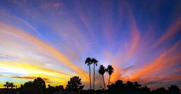 Glendale Arizona monsoon sunset.