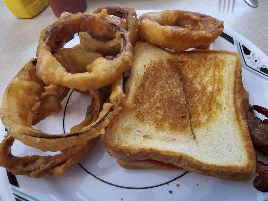 Homemade onion rings