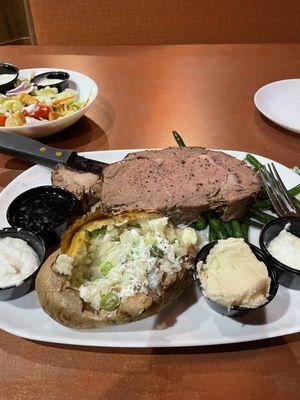 Prime rib dinner