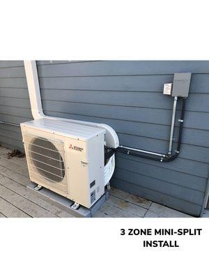 3 zone mini-split install