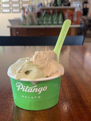 Pistachio and Hazelnut gelato (small size)