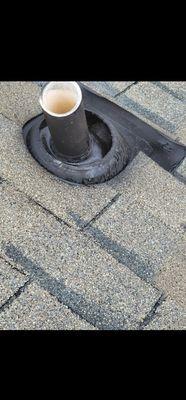 Old pipe boot that's leaking.