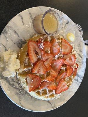 Fresh Strawberry Waffle