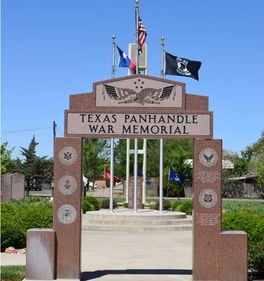 Texas Panhandle War Memorial - Veterans Monument in Amarillo, TX