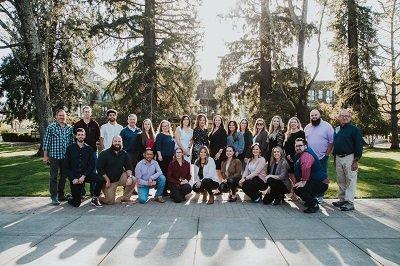 The Linkenheimer Team before dinner at the Matheson in Healdsburg.