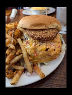 FGT Burger with fries