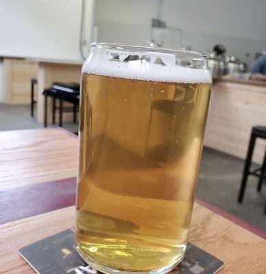 Enjoying kicking back with this pilsner at Fermentation Initiative's new taproom! Woohoo!