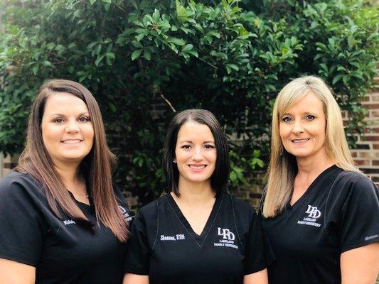 Our Dental Hygienists (L-R: Kristy, Shannon, Angie)