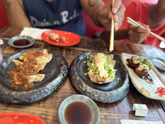 Gyoza & takoyaki