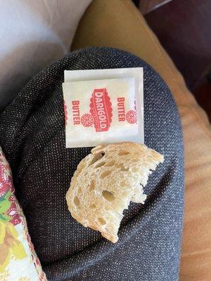 This is how much bread they thought it was appropriate for a $16 salad