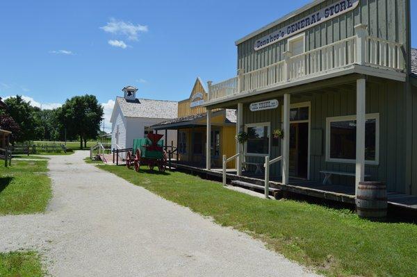 The Frontier Village portion of the museum