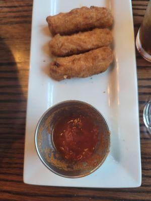 Fried mozzarella sticks