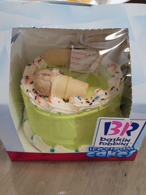 Birthday Ice Cream Cake  on 3/17/22