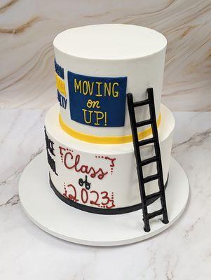 6"/8" tiered cake for a special graduate.