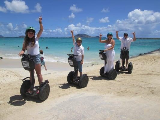 Family Segwaying!