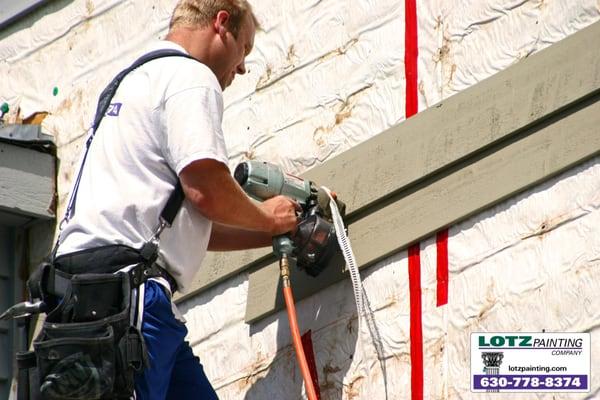 Wood siding replacement, rotten wood replacement, carpentry http://www.lotzpainting.com