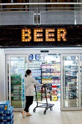 Our walk-in beer cooler is stocked with craft & macros!