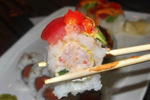 The Bama Roll was our favorite sushi roll of the evening.