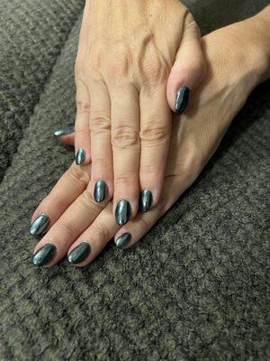 Black NoChip polish with chrome over