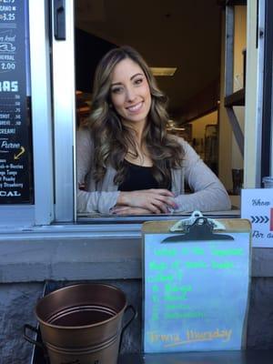 Java Crew is the best place in town for a great cup of coffee, but more importantly for the great smiles and Amy Carruthers!