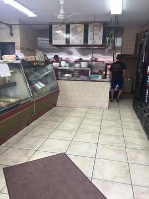 The inside of the deli