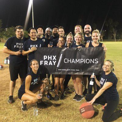 August 2019 DT Phoenix Kickball champions