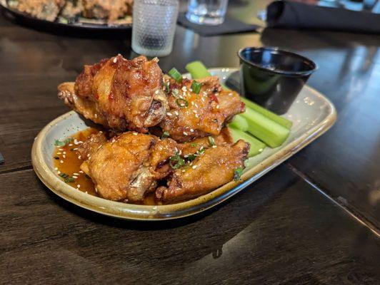 Sweet chili Thai wings