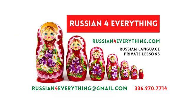 Come learn Russian language with us! All levels.