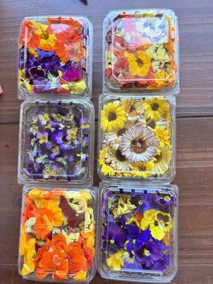 Edible flowers $12